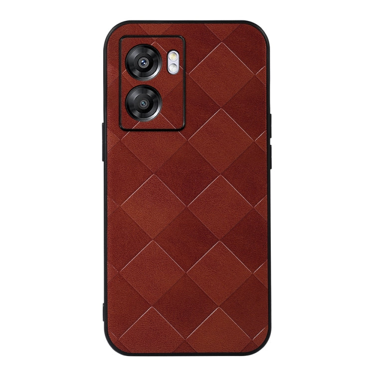 Weave Plaid PU Phone Case, For OnePlus 10R / Ace, For OPPO A57 5G 2022, For OPPO K10 5G, For OPPO K10 Pro 5G, For OPPO Realme 9 Pro / Realme V25, For OPPO Realme GT Neo3, For vivo S15e