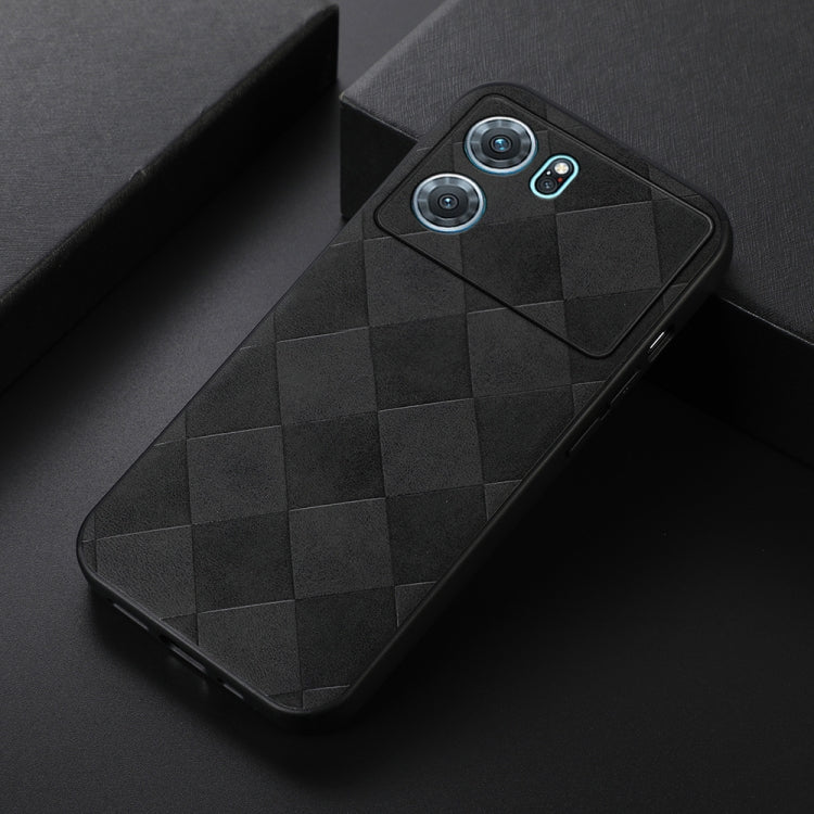Weave Plaid PU Phone Case, For OPPO K10 5G, For OPPO K10 Pro 5G, For vivo S15e