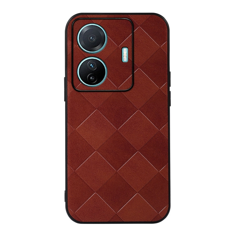 Weave Plaid PU Phone Case, For OPPO K10 5G, For OPPO K10 Pro 5G, For vivo S15e