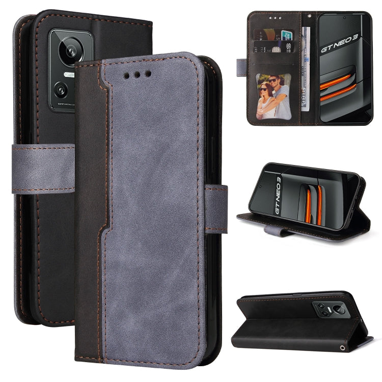 Stitching-Color Horizontal Flip Leather Phone Case, For OPPO Realme GT Neo3, For OPPO Reno7 4G / F21 Pro 4G, For Samsung Galaxy M33 5G Global