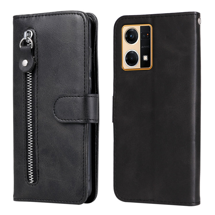 Calf Texture Zipper Leather Phone Case