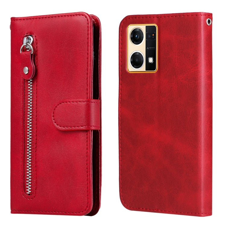 Calf Texture Zipper Leather Phone Case