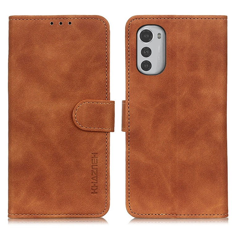 KHAZNEH Retro Texture Horizontal Flip Leather Phone Case, For Motorola Moto E32 4G, For OnePlus CE 2 Lite 5G, For OPPO K10 5G, For OPPO K10 Pro 5G