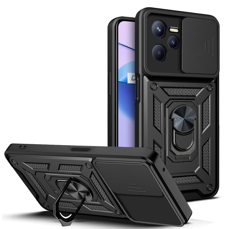 Sliding Camera Cover Design TPU+PC Phone Case, For Xiaomi Poco F4 GT / Redmi K50 Gaming, For OPPO Realme C35