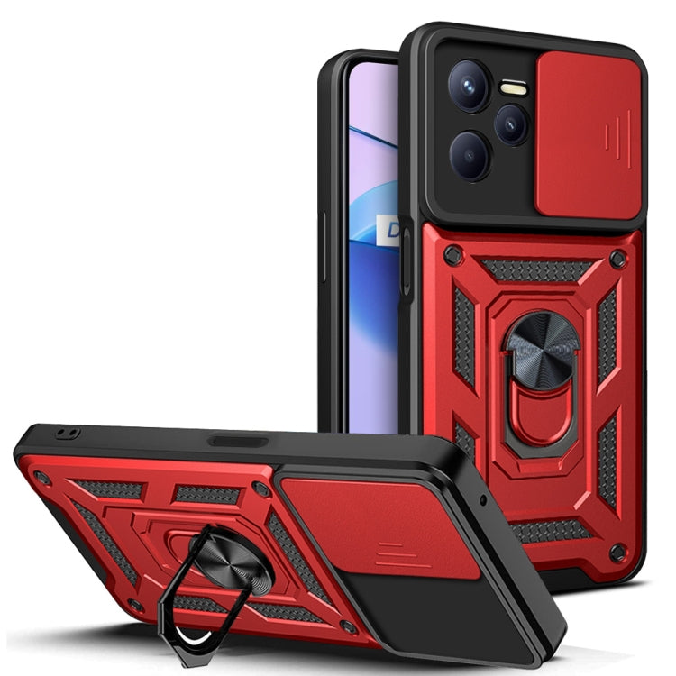 Sliding Camera Cover Design TPU+PC Phone Case, For Xiaomi Poco F4 GT / Redmi K50 Gaming, For OPPO Realme C35