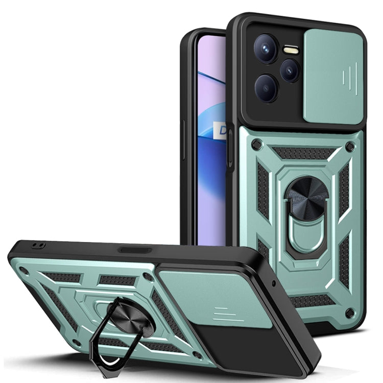 Sliding Camera Cover Design TPU+PC Phone Case, For Xiaomi Poco F4 GT / Redmi K50 Gaming, For OPPO Realme C35