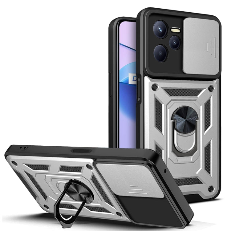 Sliding Camera Cover Design TPU+PC Phone Case, For Xiaomi Poco F4 GT / Redmi K50 Gaming, For OPPO Realme C35