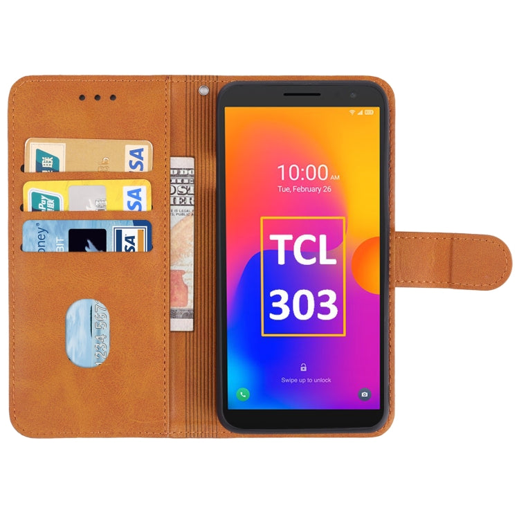 Leather Phone Case, For TCL 303