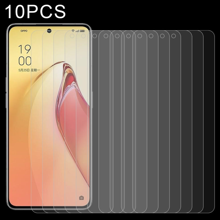 10 PCS 0.26mm 9H 2.5D Tempered Glass Film, For TCL 303(10 PCS), For OnePlus Nord 2T / Nord 2 5G (10 PCS), For OPPO Reno8 Pro (10 PCS), For OPPO Reno8 Pro+ (10 PCS), For Oukitel WP18 (10 PCS)