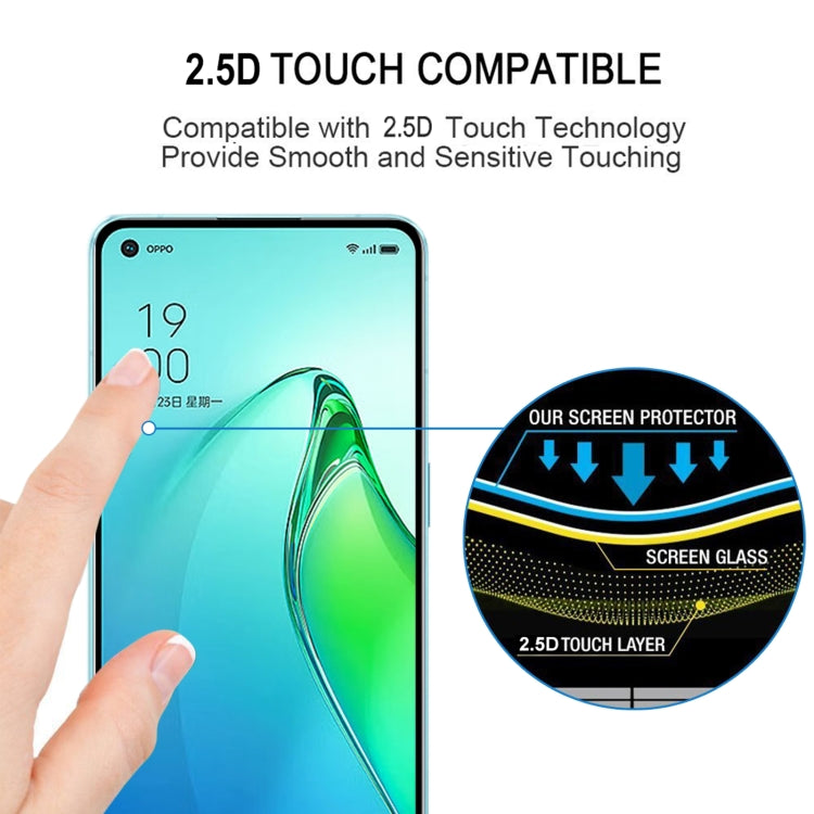 Full Glue Cover Screen Protector Tempered Glass Film, For OPPO Reno8 Pro (1 PC), For OPPO Reno8 Pro+ (1 PC), For OnePlus Nord 2T / Nord 2 5G (1 PC)