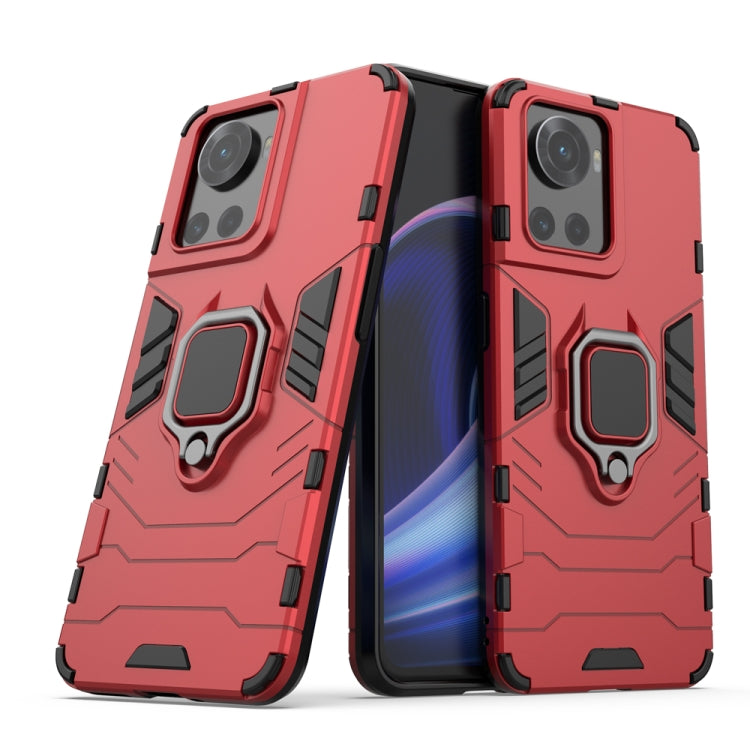 Shockproof PC + TPU Phone Case with Magnetic Ring Holder