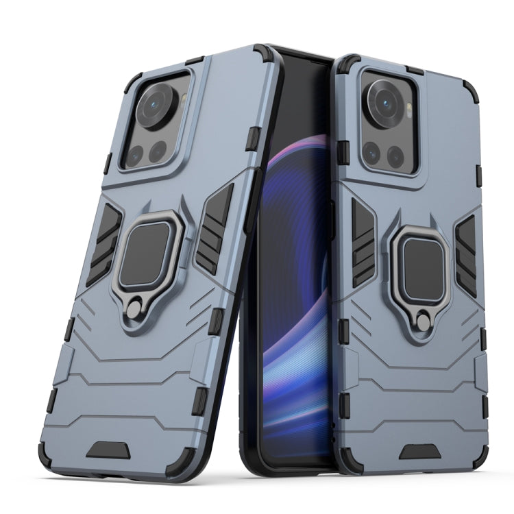 Shockproof PC + TPU Phone Case with Magnetic Ring Holder