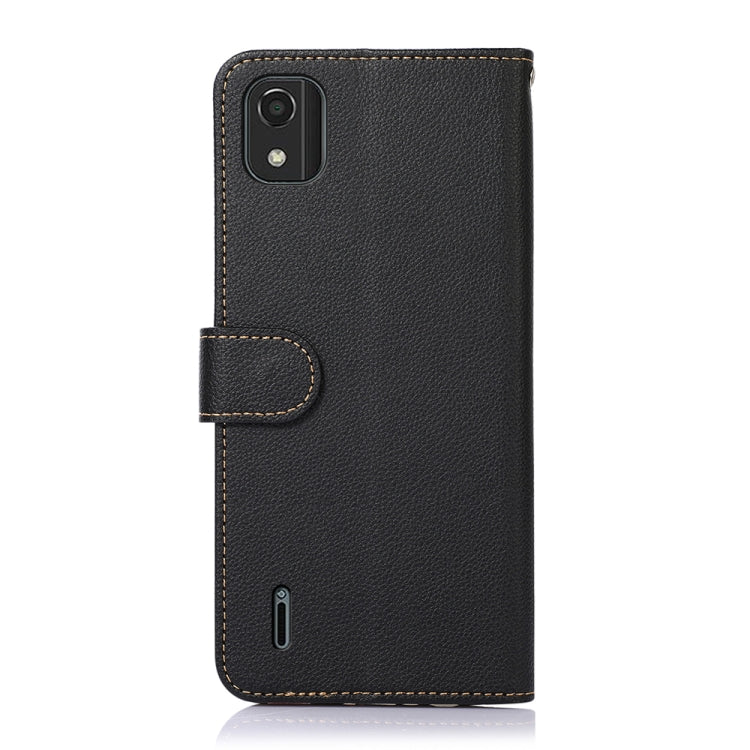 KHAZNEH Litchi Texture Leather RFID Phone Case