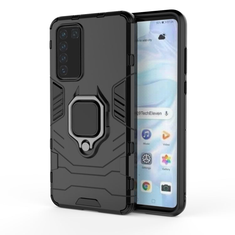 PC + TPU Shockproof Protective Case with Magnetic Ring Holder, For Huawei P40, For OPPO A91, For OPPO Reno3