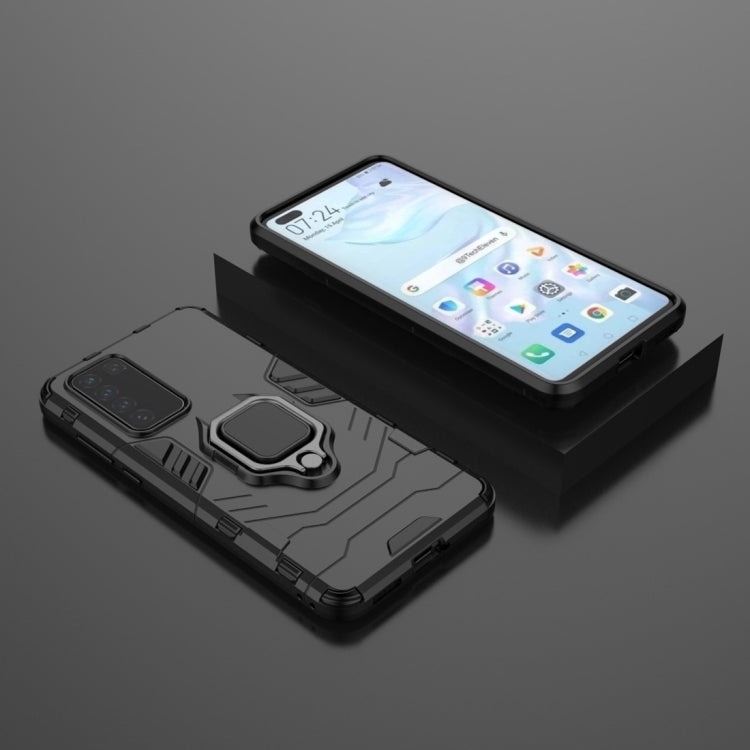 PC + TPU Shockproof Protective Case with Magnetic Ring Holder, For Huawei P40, For OPPO A91, For OPPO Reno3