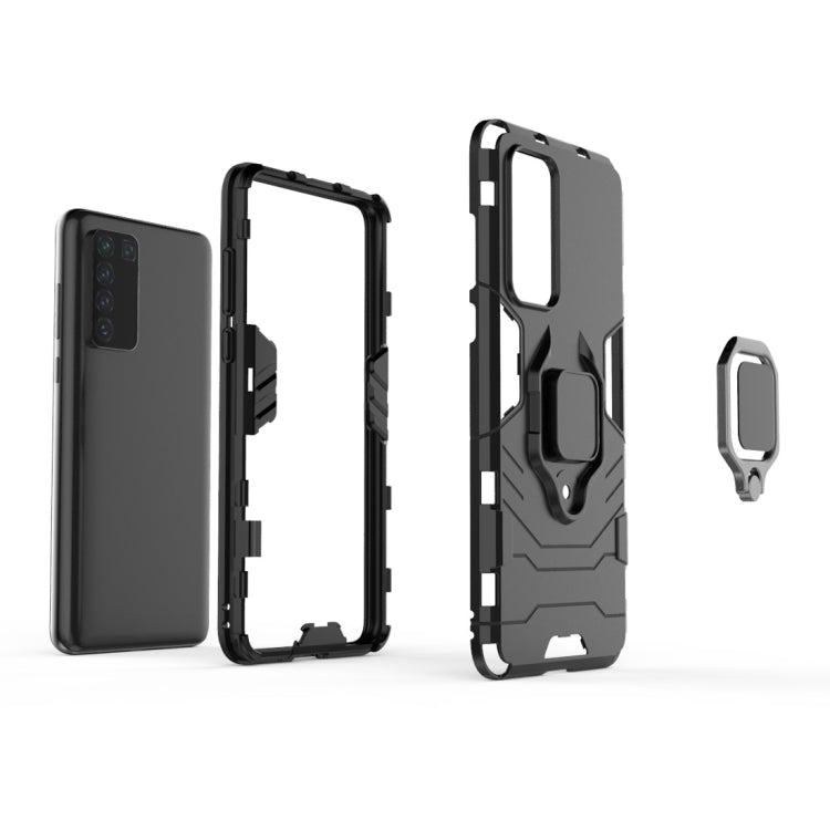 PC + TPU Shockproof Protective Case with Magnetic Ring Holder, For Huawei P40, For OPPO A91, For OPPO Reno3