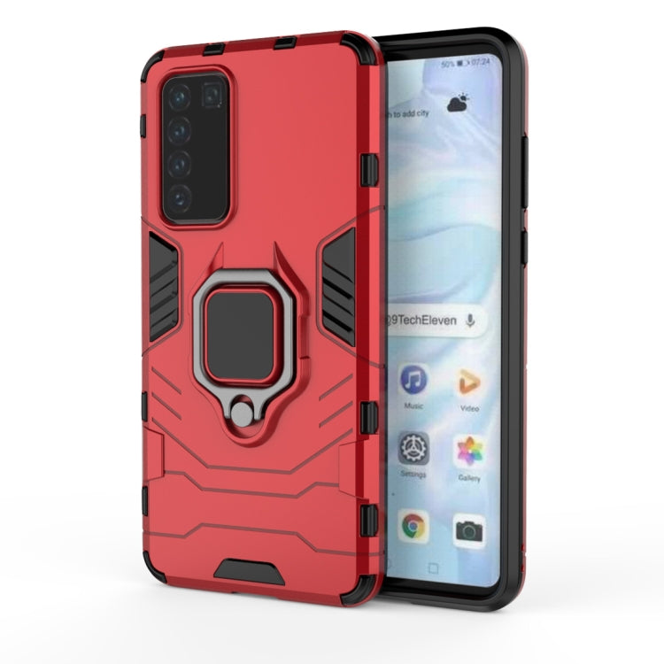 PC + TPU Shockproof Protective Case with Magnetic Ring Holder, For Huawei P40, For OPPO A91, For OPPO Reno3
