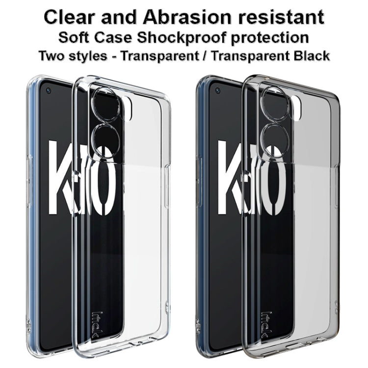 imak UX-5 Series Transparent Shockproof TPU Phone Case, For OPPO K10 5G China, For OPPO K10 Pro 5G