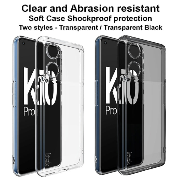 imak UX-5 Series Transparent Shockproof TPU Phone Case, For OPPO K10 5G China, For OPPO K10 Pro 5G