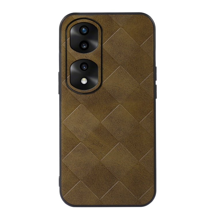 Weave Plaid PU Phone Case, For Honor 70 Pro / 70 Pro+, For vivo S15, For Xiaomi Redmi Note 11T Pro, For Huawei Mate Xs 2, For Honor 70