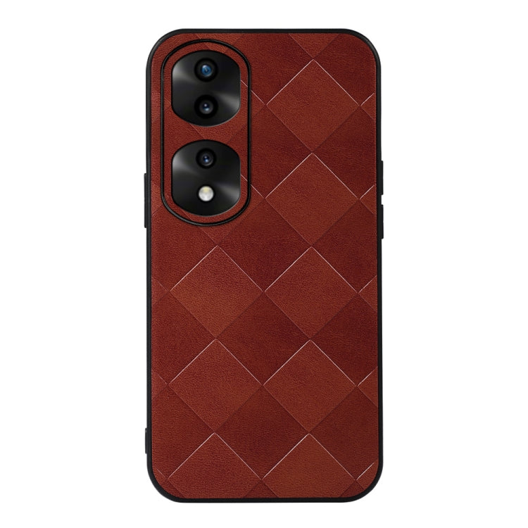 Weave Plaid PU Phone Case, For Honor 70 Pro / 70 Pro+, For vivo S15, For Xiaomi Redmi Note 11T Pro, For Huawei Mate Xs 2, For Honor 70
