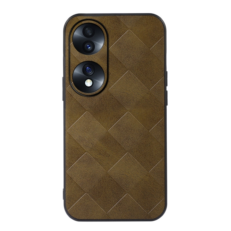 Weave Plaid PU Phone Case, For Honor 70 Pro / 70 Pro+, For Honor 70, For vivo S15, For Xiaomi Redmi Note 11T Pro, For Huawei Mate Xs 2