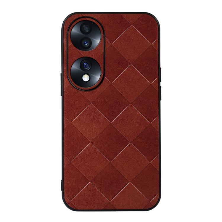 Weave Plaid PU Phone Case, For Honor 70 Pro / 70 Pro+, For vivo S15, For Xiaomi Redmi Note 11T Pro, For Huawei Mate Xs 2, For Honor 70