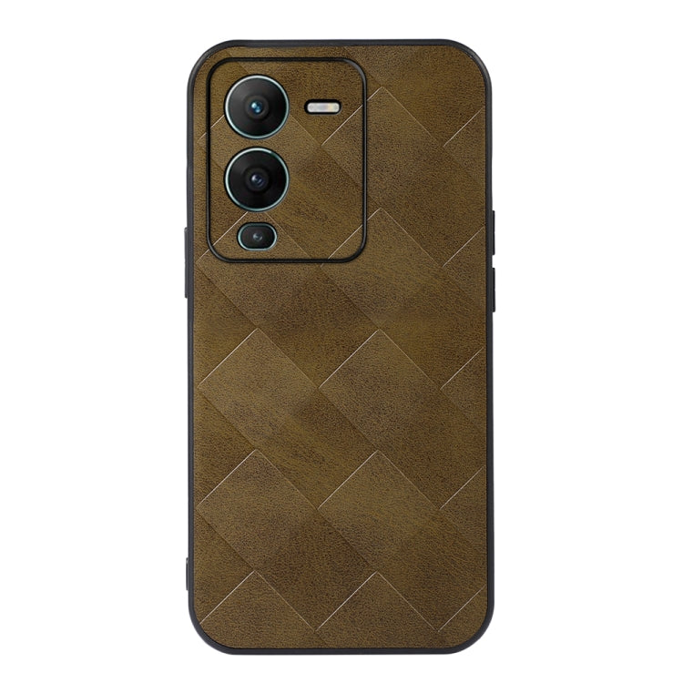 Weave Plaid PU Phone Case, For Honor 70 Pro / 70 Pro+, For Honor 70, For vivo S15, For Xiaomi Redmi Note 11T Pro, For Huawei Mate Xs 2