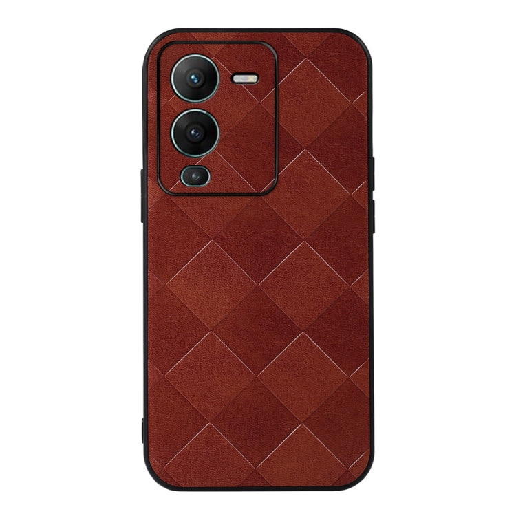 Weave Plaid PU Phone Case, For Honor 70 Pro / 70 Pro+, For vivo S15, For Xiaomi Redmi Note 11T Pro, For Huawei Mate Xs 2, For Honor 70