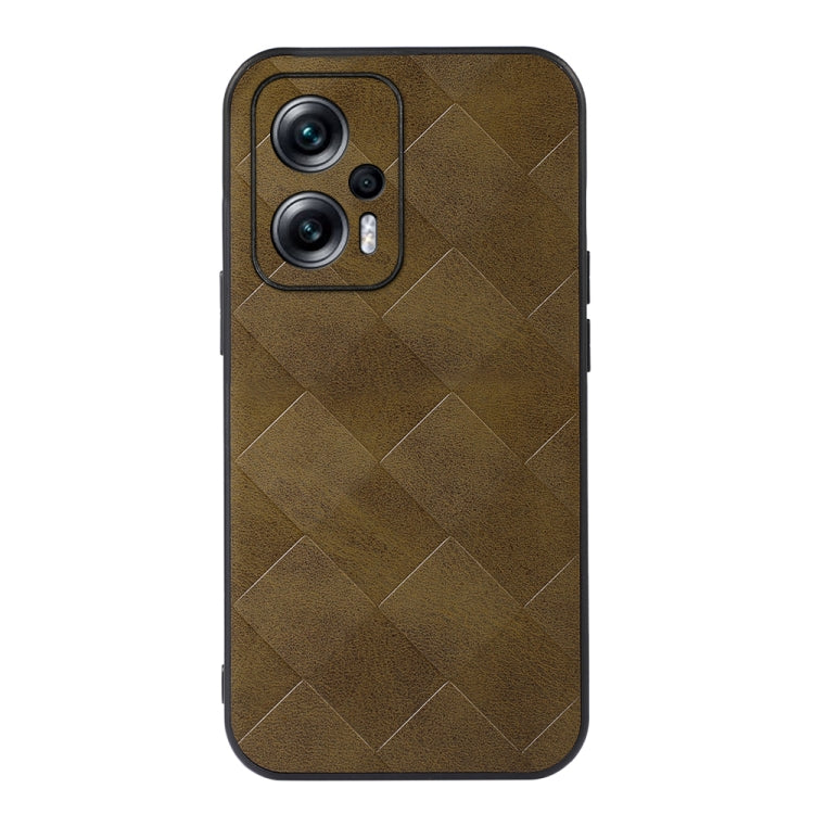 Weave Plaid PU Phone Case, For Honor 70 Pro / 70 Pro+, For vivo S15, For Xiaomi Redmi Note 11T Pro, For Huawei Mate Xs 2, For Honor 70