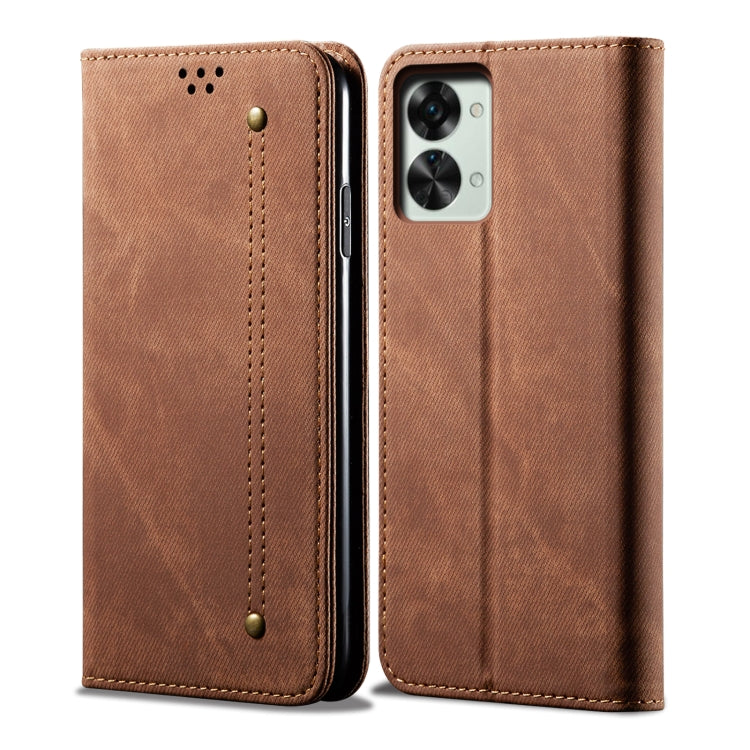 Denim Texture Leather Phone Case, For OnePlus Nord 2T, For vivo S15e / T1 5G Snapdragon 778G, For Xiaomi 12 Lite