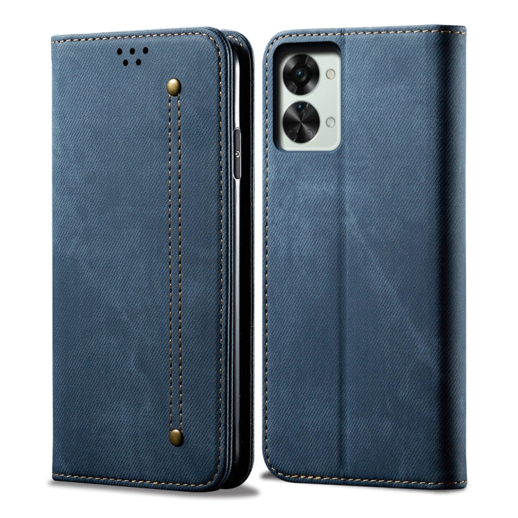 Denim Texture Leather Phone Case, For OnePlus Nord 2T, For vivo S15e / T1 5G Snapdragon 778G, For Xiaomi 12 Lite