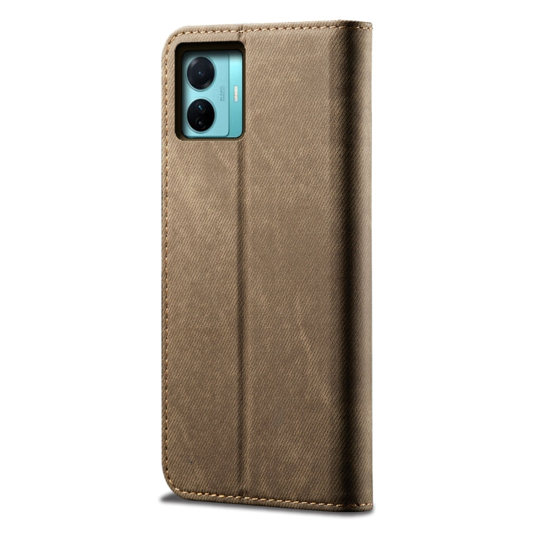 Denim Texture Leather Phone Case, For vivo S15e / T1 5G Snapdragon 778G, For OnePlus Nord 2T, For Xiaomi 12 Lite