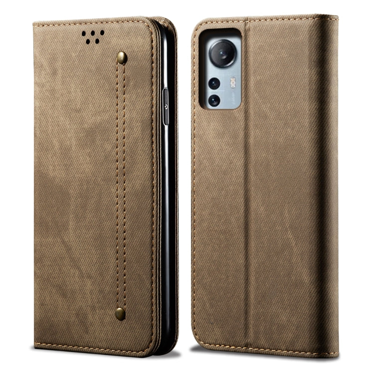 Denim Texture Leather Phone Case, For OnePlus Nord 2T, For vivo S15e / T1 5G Snapdragon 778G, For Xiaomi 12 Lite