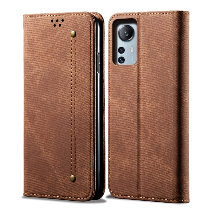 Denim Texture Leather Phone Case, For vivo S15e / T1 5G Snapdragon 778G, For OnePlus Nord 2T, For Xiaomi 12 Lite