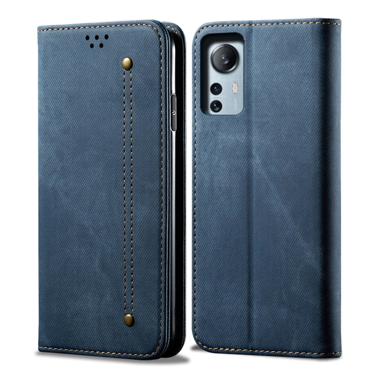 Denim Texture Leather Phone Case, For OnePlus Nord 2T, For vivo S15e / T1 5G Snapdragon 778G, For Xiaomi 12 Lite