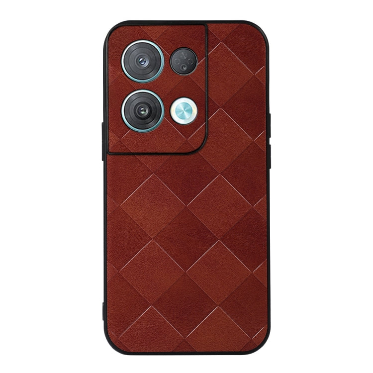 Weave Plaid PU Phone Case, For OPPO Reno8 5G, For OPPO Reno8 Pro+, For OPPO Reno8 Pro, For Samsung Galaxy Z Fold4