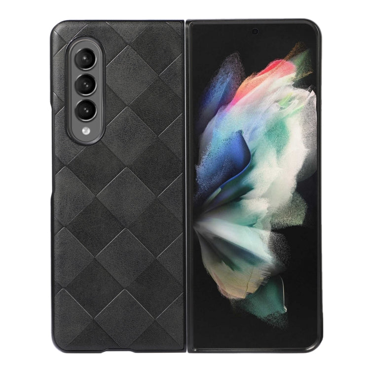 Weave Plaid PU Phone Case, For OPPO Reno8 5G, For OPPO Reno8 Pro+, For OPPO Reno8 Pro, For Samsung Galaxy Z Fold4