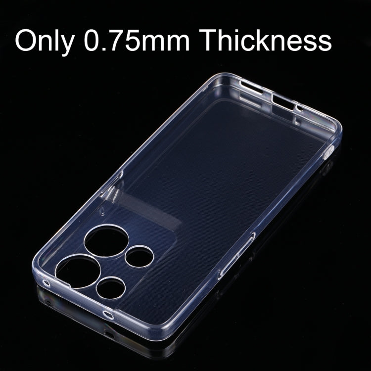 0.75mm Ultra-thin Transparent TPU Phone Case, For OPPO Reno8 Pro+, For OPPO Reno8 Pro, For OPPO Reno8, For Xiaomi Redmi Note 11T Pro, For OnePlus Nord 2T, For ZTE Axon 40 Ultra