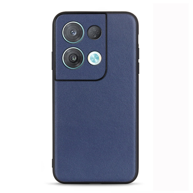 Accurate Hole Lambskin Texture Genuine Leather Phone Case, For OPPO Reno8, For OPPO Reno8 Pro, For OPPO Reno8 Pro+