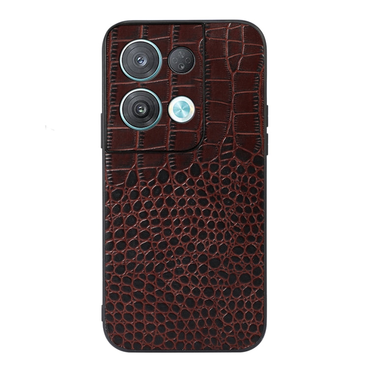 Crocodile Top Layer Cowhide Leather Phone Case, For OPPO Reno8 Pro+ 5G China / 8 Pro 5G Foreign, For OPPO Reno8 Pro 5G China, For OPPO Reno8, For Samsung Galaxy Z Flip4