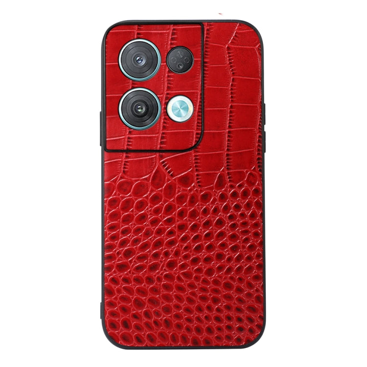 Crocodile Top Layer Cowhide Leather Phone Case, For OPPO Reno8 Pro+ 5G China / 8 Pro 5G Foreign, For OPPO Reno8 Pro 5G China, For OPPO Reno8, For Samsung Galaxy Z Flip4