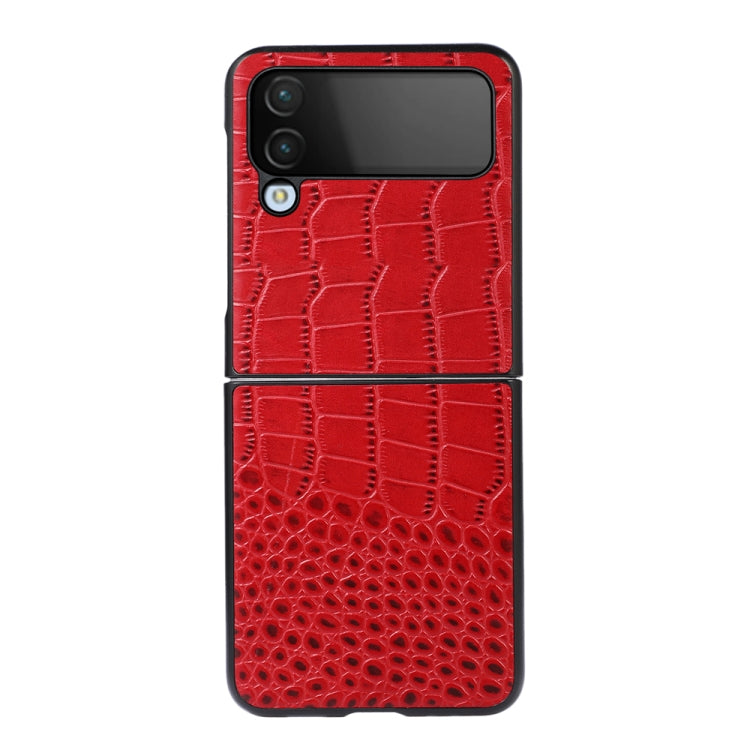 Crocodile Top Layer Cowhide Leather Phone Case, For OPPO Reno8 Pro+ 5G China / 8 Pro 5G Foreign, For OPPO Reno8 Pro 5G China, For OPPO Reno8, For Samsung Galaxy Z Flip4