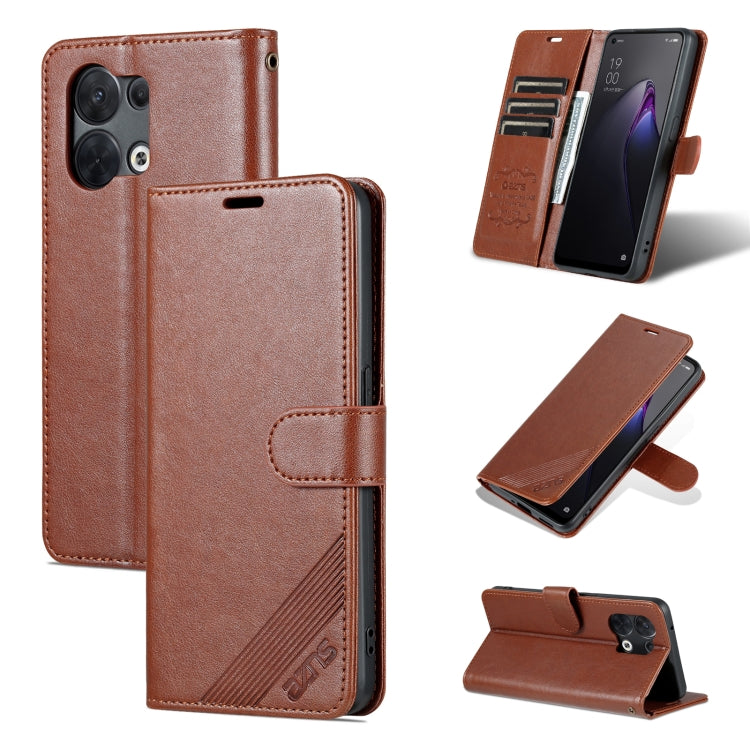 AZNS Sheepskin Texture Flip Leather Phone Case, For OPPO A57 5G/Realme Q5i/Realme V23, For OPPO Reno8/Reno8 Pro, For vivo S15, For vivo S15 Pro, For Huawei Maimang 11, For Honor 70, For Honor 70 Pro