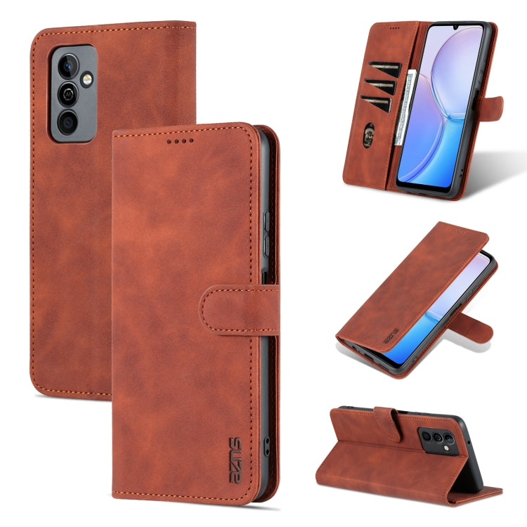 AZNS Skin Feel Calf Texture Flip Leather Phone Case, For OPPO A57 5G/Realme Q5i/Realme V23, For Huawei Maimang 11