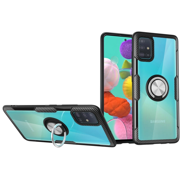 Shockproof Transparent TPU + Acrylic Protective Case with Ring Holder, For Samsung Galaxy A51, For Xiaomi CC9 Pro, For Xiaomi CC9, For Huawei Nova 6, For Huawei P40 Pro, For Vivo X30 Pro