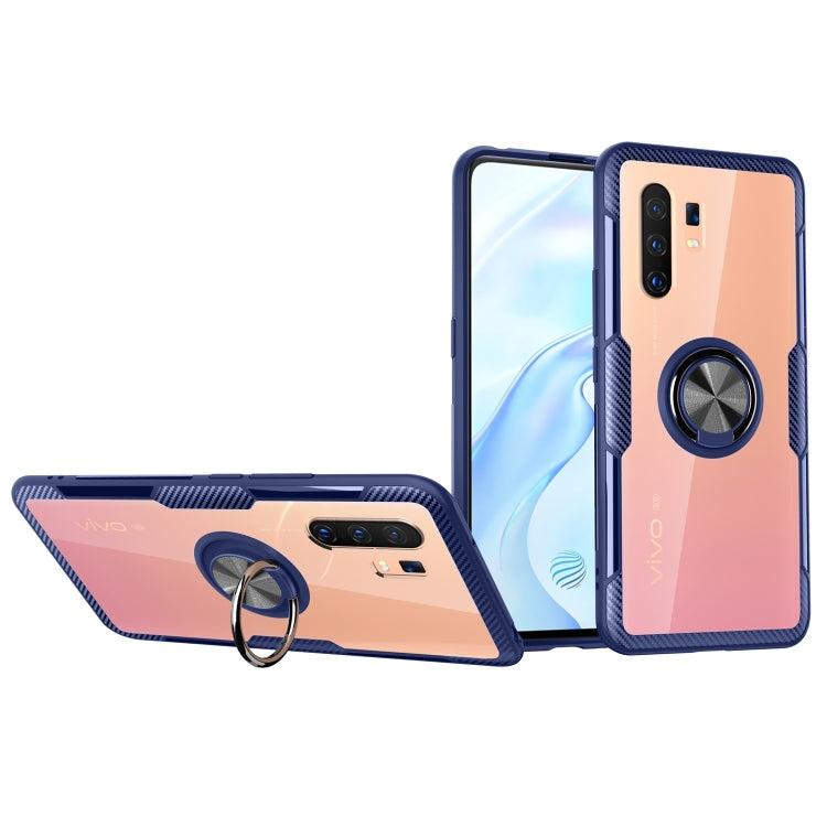 Shockproof Transparent TPU + Acrylic Protective Case with Ring Holder, For Samsung Galaxy A51, For Xiaomi CC9 Pro, For Xiaomi CC9, For Huawei Nova 6, For Huawei P40 Pro, For Vivo X30 Pro