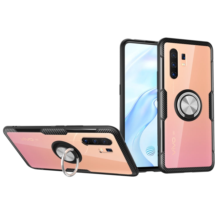 Shockproof Transparent TPU + Acrylic Protective Case with Ring Holder, For Samsung Galaxy A51, For Xiaomi CC9 Pro, For Xiaomi CC9, For Huawei Nova 6, For Huawei P40 Pro, For Vivo X30 Pro