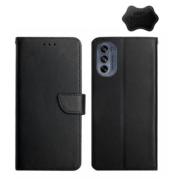 Genuine Leather Fingerprint-proof Horizontal Flip Phone Case