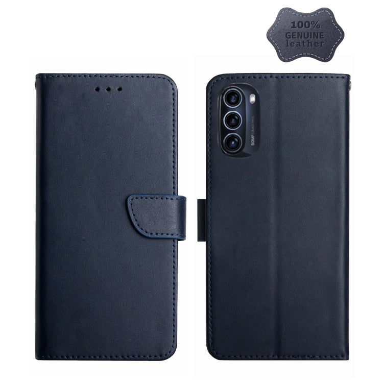 Genuine Leather Fingerprint-proof Horizontal Flip Phone Case